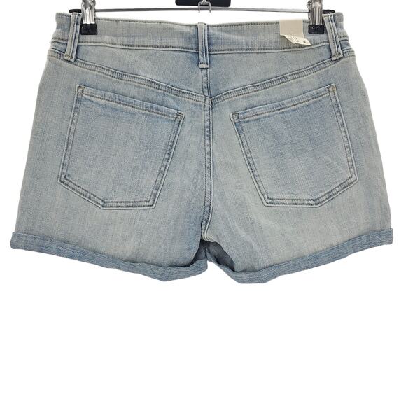 Cosmic Blue Love Womans 28/6 Jodie Midrise Denim Blue Jean Shorts in Riptide NEW - Picture 4 of 8